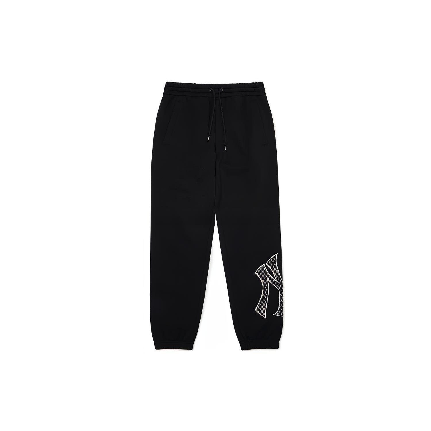 

New MLB Knitted Sports Pants Unisex Black 3APTM0121-50BKS XS
