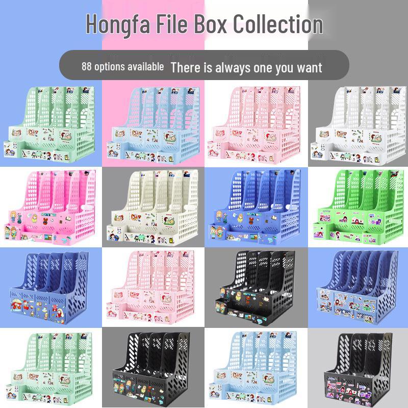 Four-Section Thickened Desktop Document Holder and Book Stand