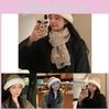 Warm Plush Knit Hat For Women Cozy Winter Beanie With Protection Ear