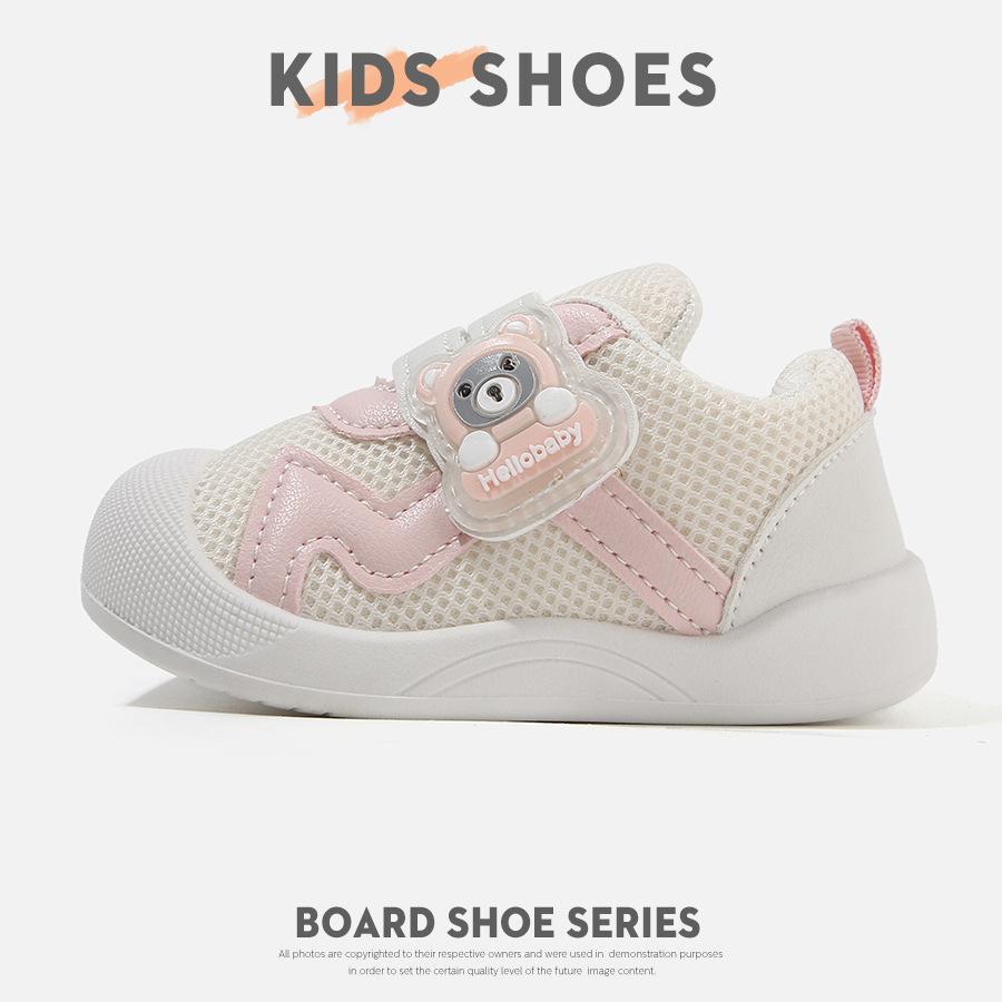 

Baby toddler shoes 2025 spring and summer breathable mesh shoes boys and girls baby shoes cartoon non-slip soft sole boys and children single shoes 18