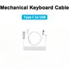 Aviator Coiled Mechanical Keyboard Cable, USB Type C Detachable Aviation Connector for Gaming Desktop PC Custom Keyboards