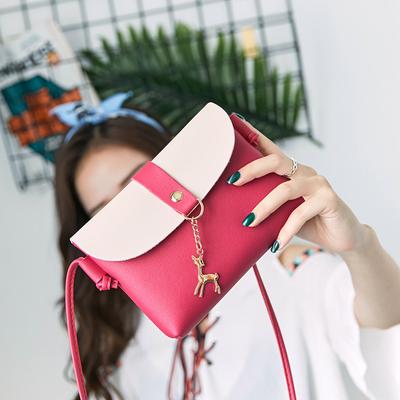Eine Damen-Schulter-Farbkombination Handy-Tasche Sommer neue Tasche Hülle Anhänger Hirsch Crossbody Handy-Tasche