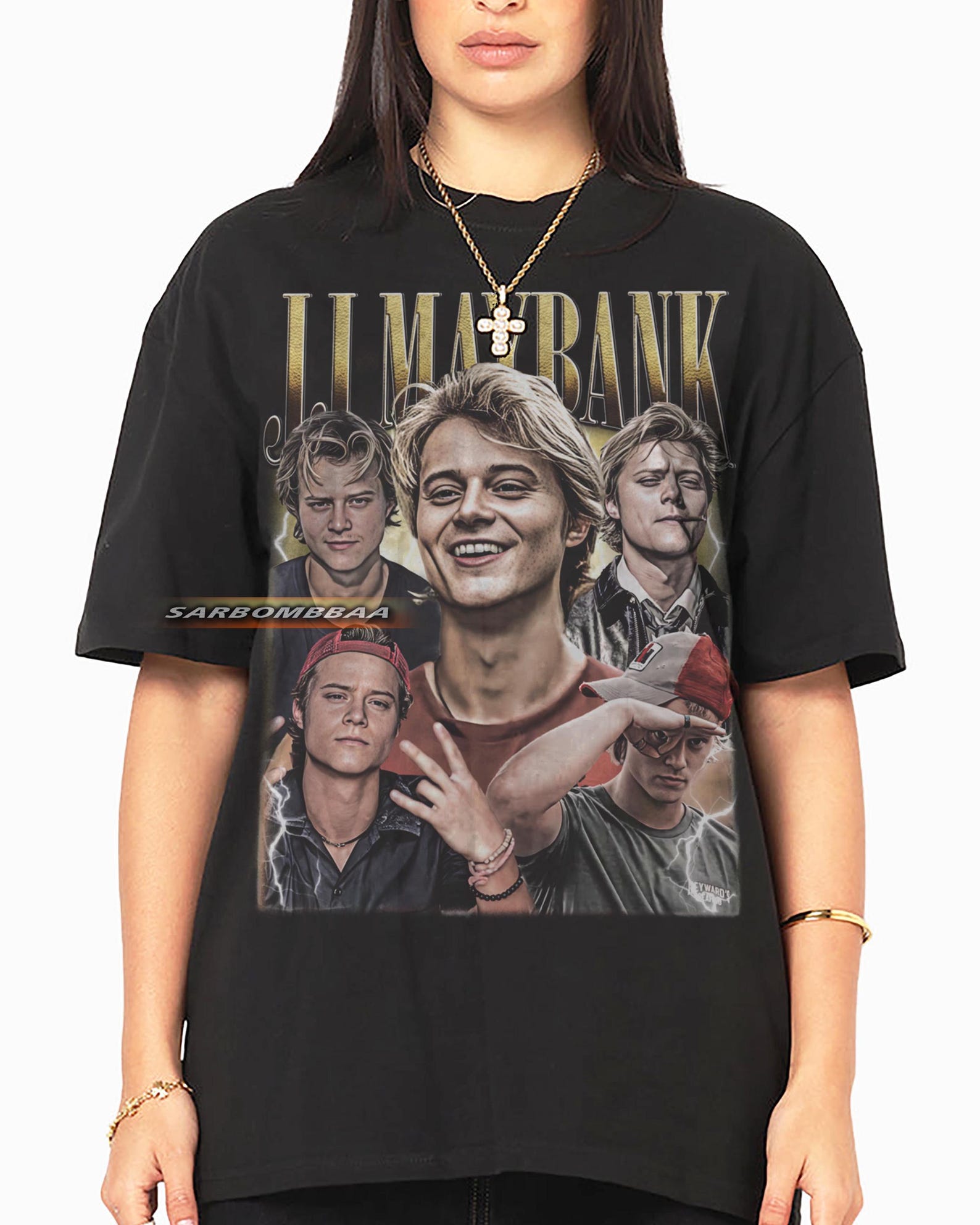 JJ Maybank T-Shirt, Vintage Y2K Streetwear Style M