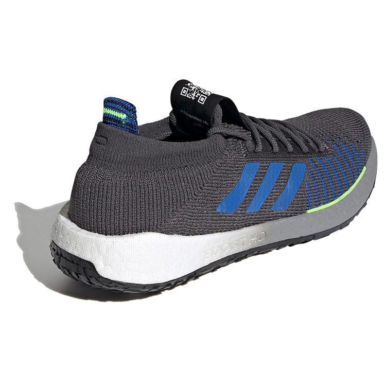 adidas PulseBOOST Fabric Breathable Low Top Running Shoes Men's Gray EG0970