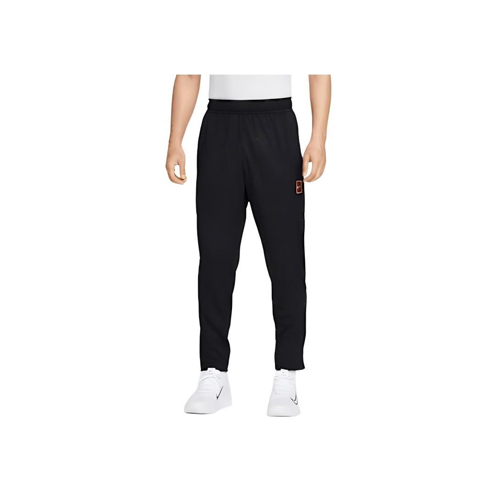 Nike Mid-Rise Comfortable Casual Logo Knitted Sports Pants Men Bottoms Black FZ6929-010