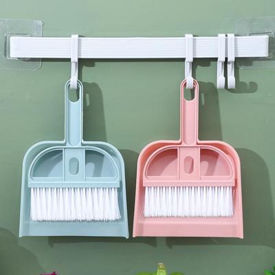 Mini Desktop Sweep Cleaning Brush Keyboard Brush Desktop Sweep Two-Piece Set with Dustpan Small Broom Set Sundries Brush