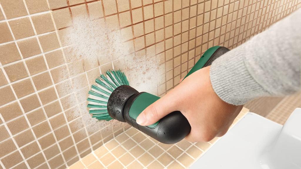 Bosch DIY Cordless Cleaning Brush Main Hard Detail Pad Hard Polishing Soft Polishing and Micro USB Perfect for Cleaning Wet Areas 3.6V (Includes