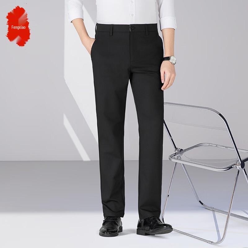 

Men s Business Casual Straight-Fit Trousers 34