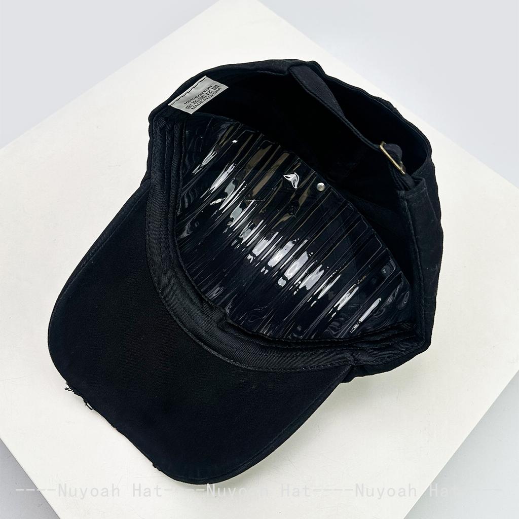 And Women Broken Style Solid Color Vintage Baseball Caps Sun Protection Street Style All-Match Minimalist Peaked Hats Personalized Fashion Casual