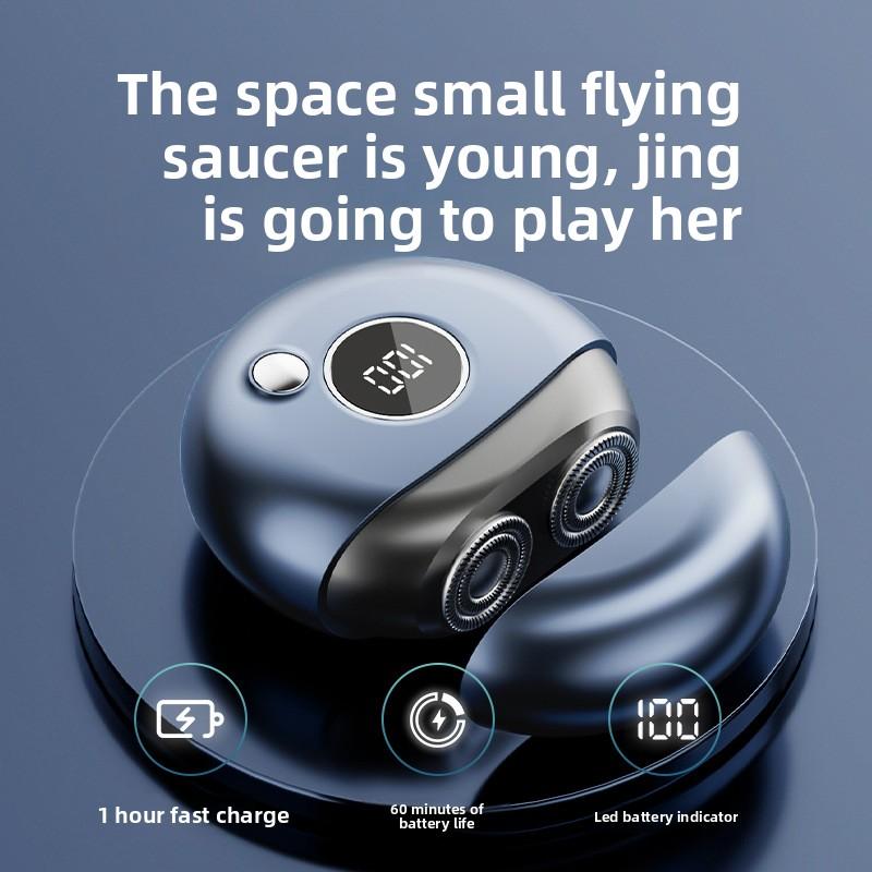 Mini Golarka z Podwójną Głowicą Mały Spodek Wysokiej Wartości Przenośna Golarka Ekran LDE Golarka Elektryczna