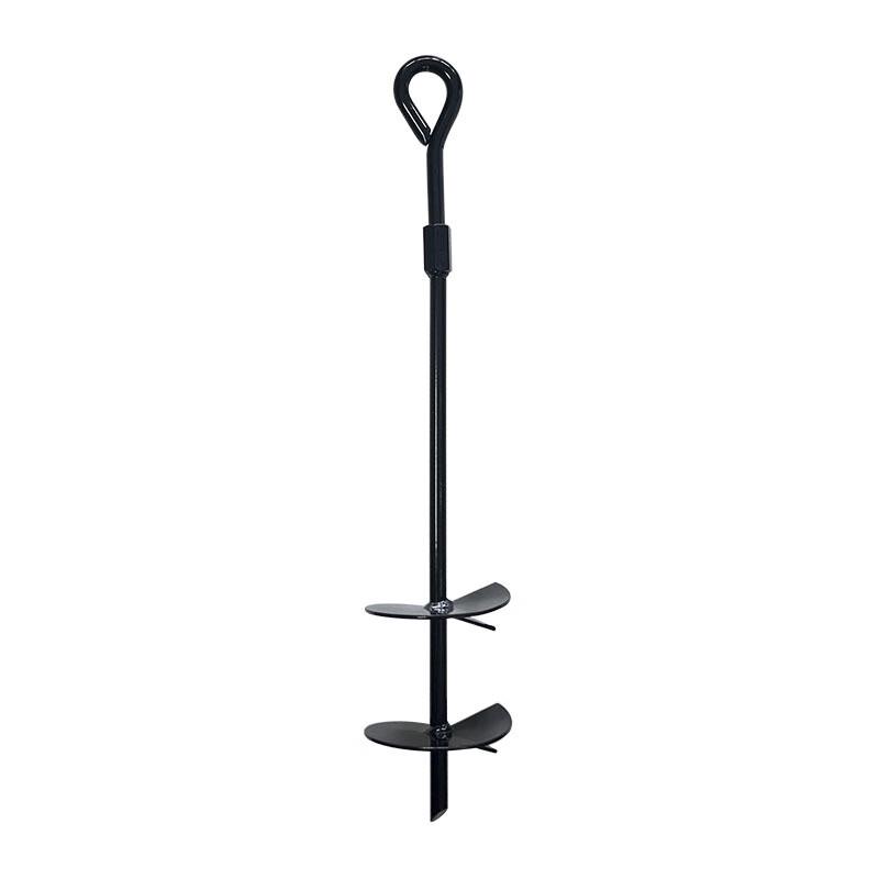 OEING Outdoor Cast Iron Spiral Tent Peg 38cm