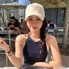 New Bow Embroidered Baseball Cap for Women with Big Face and Versatile Face Showing Small Embroidered Baseball Cap Spring Hat