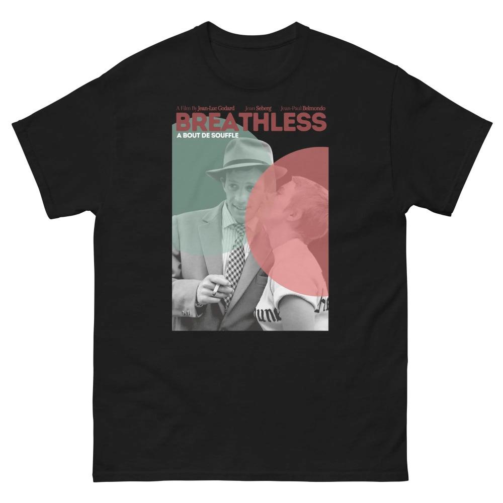 Breathless Vintage Horror Graphic T Shirt Women Men Cotton Tee Summer Spring Loose Oversize Streetwear Retro Harajuku O-Neck