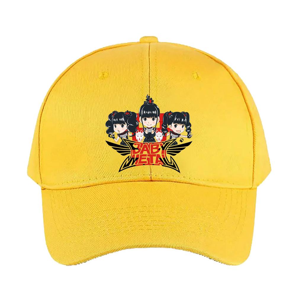 Japanese kawaii babymetal Metal band Caps Summer Adult Baseball Cap Adjustable with Curved Brim Duckbill Hat Protection Sun Hats