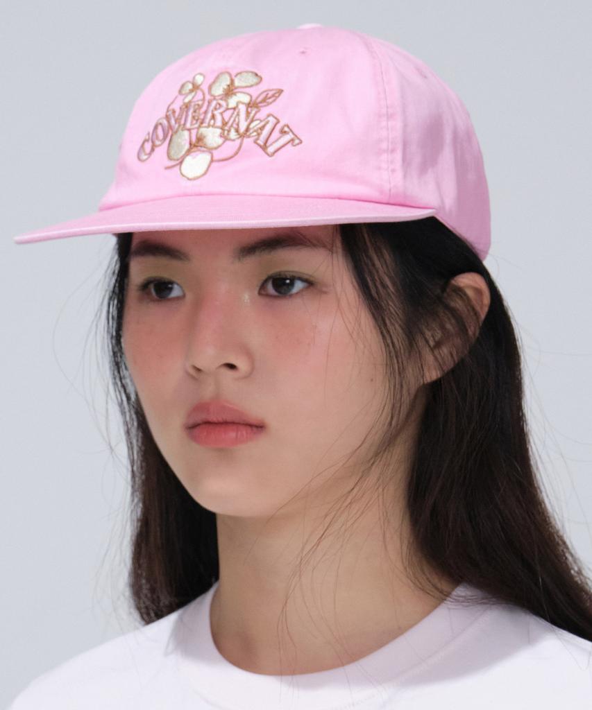 COVERNAT Clover Washed Cap Pink