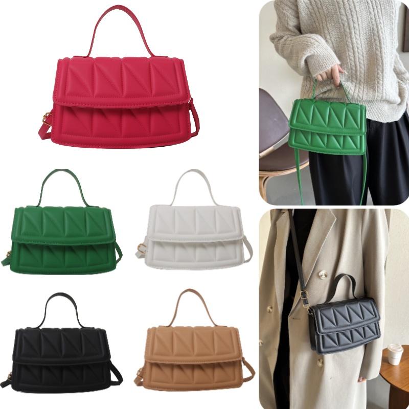 Retro Candy Color Imprint Casual Shoulder Handbag For Women New Collection For Fall 2023