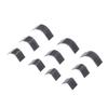 10Pcs Leather Cutter Shape Punch Edge Trimmer Craft Tool Set Kit for Cardboard Rubber