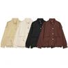 Womens Lace Patchwork Utility Trench Coat Vintage Mid-Length Outerwear Casual Style