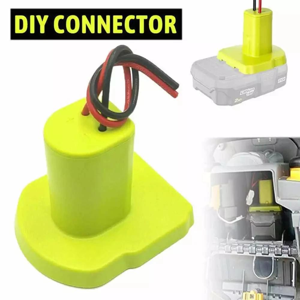 Battery Adapter for Ryobi ONE+ 18V Nimh/Nicd/Li-ion Battery DIY Power Wheels Adapter Tool Connector for RYOBI With 12AWG Wires