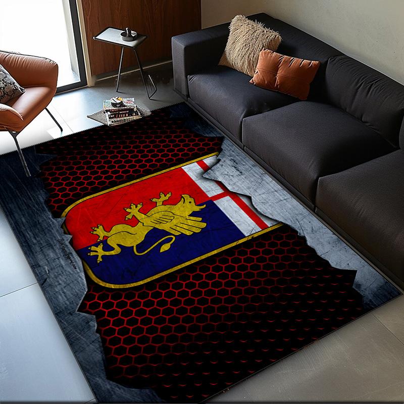 1PC Rug Lion Shield Genoa Carpet, Chair Rug,Area Rug for Office Bedroom Living Rooms Bedroom, Doormat Decor Christmas Fan Gifts