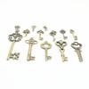 Set of 13 Vintages Metal Key Management Accessory Charms Mixed Retro Style for Keys Decorative Pendants Gift Practical