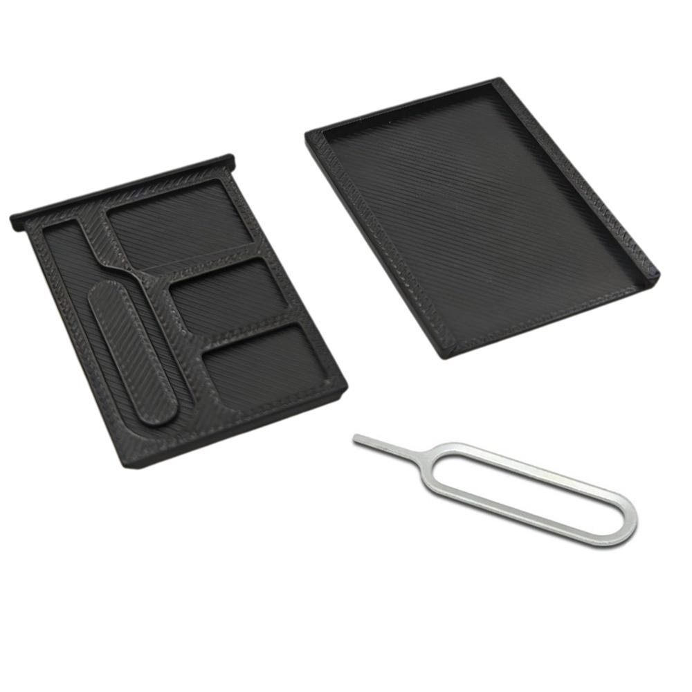 1PCS with Eject Pin 3D Printed SIM Card Storage Box Shockproof 2-Slots SIM Card Memory Card Storage 1-Slot TF Card