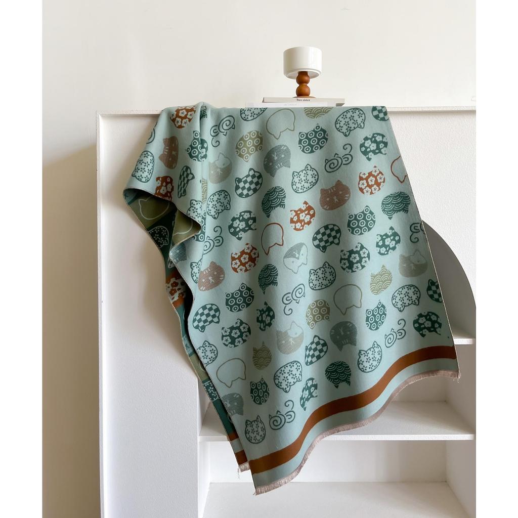 NEW Women Pashmina Scarves Fringe Wrap Winter Warm Fashion Brands Designer Cashmere Kitten two-sided Scarf Blanket Soft Shawls