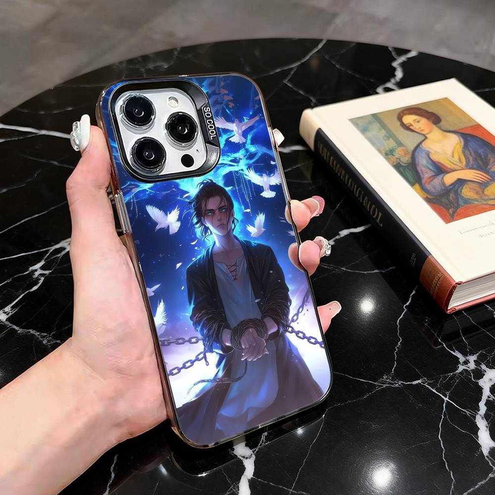 Att-ack on titan Cool E-Eren Y-Yeager Phone Case For iPhone 17,16,15,14,13,12,11 Plus,Pro,Colorful Silver Phone case Funda Cover
