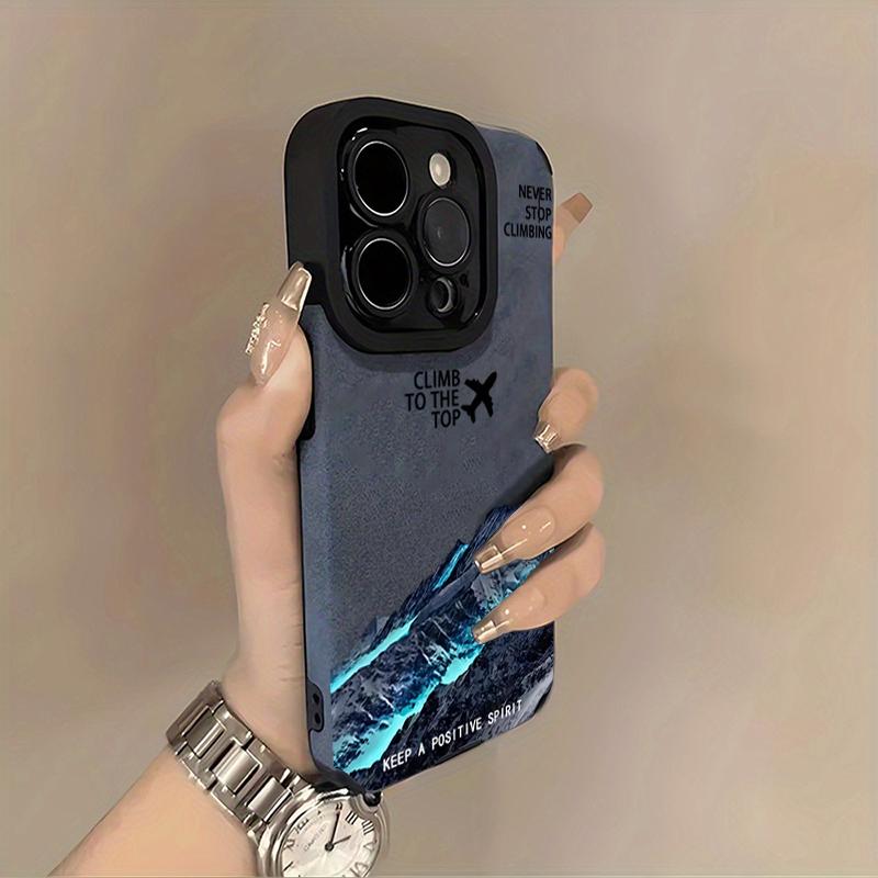 

Aurora Snow Mountain Airplane Phone Case For iPhone Air 17 16 15 14 Plus 13 Mini 12 11 Pro Max XS XR X 16E Faux Leather Cover iPhone XR