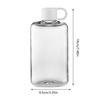 Flat Water Bottle 500ml Portable Flat Leakproof Cup Rectangular Water Bottle For Freezer Juice Beverage Coffee Drink Camping