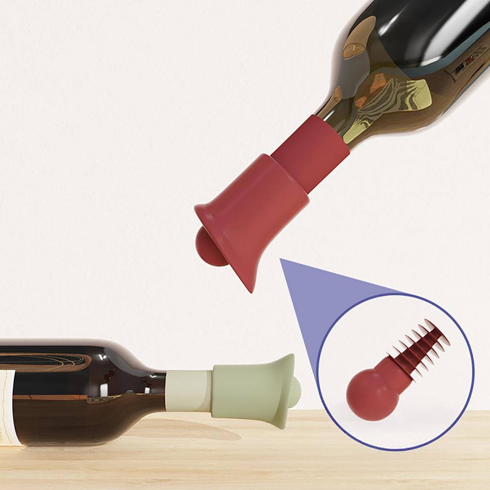 Silicone Wine Stopper Champagne Bottle Stoppers BPA-Free Reusable Wine Corks Leak Proof Wine Accessories