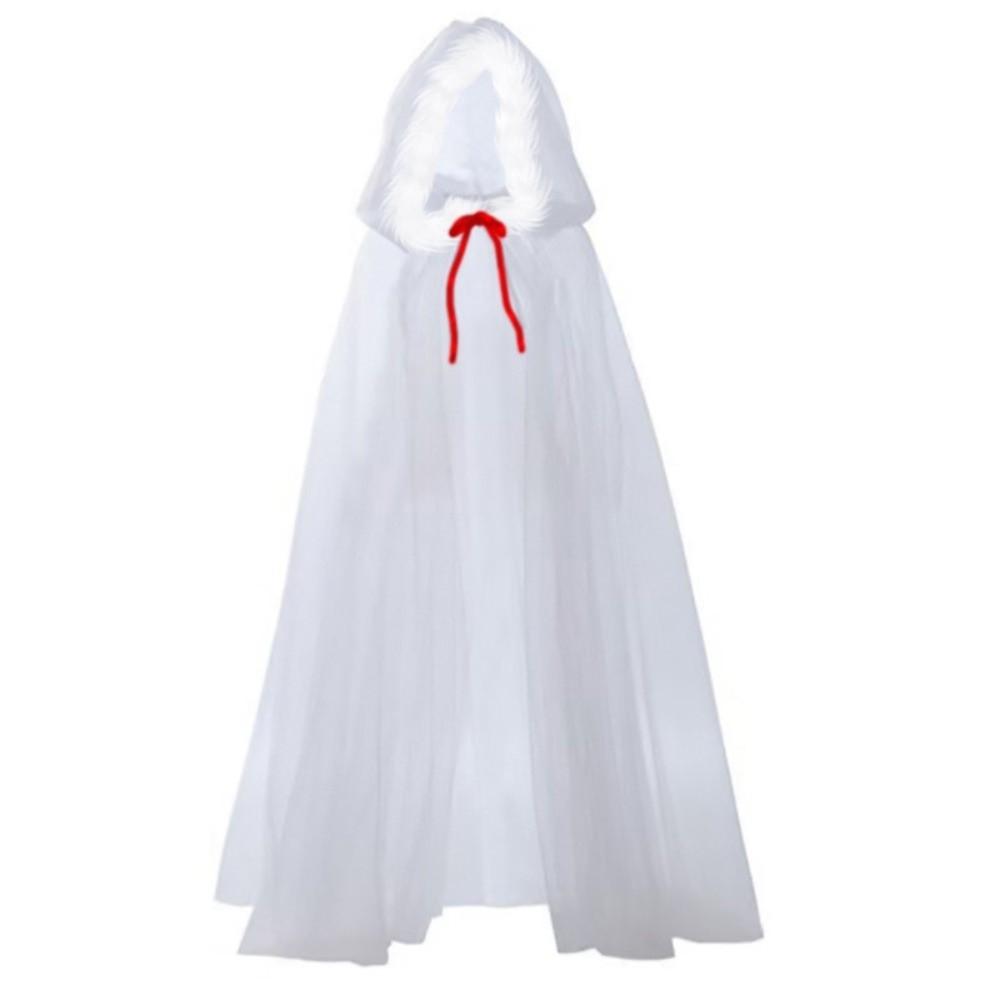 150cm/59in Witch Wizard Hooded Cloak Polyester Cosplay Costume Cape Red Riding Hood Halloween