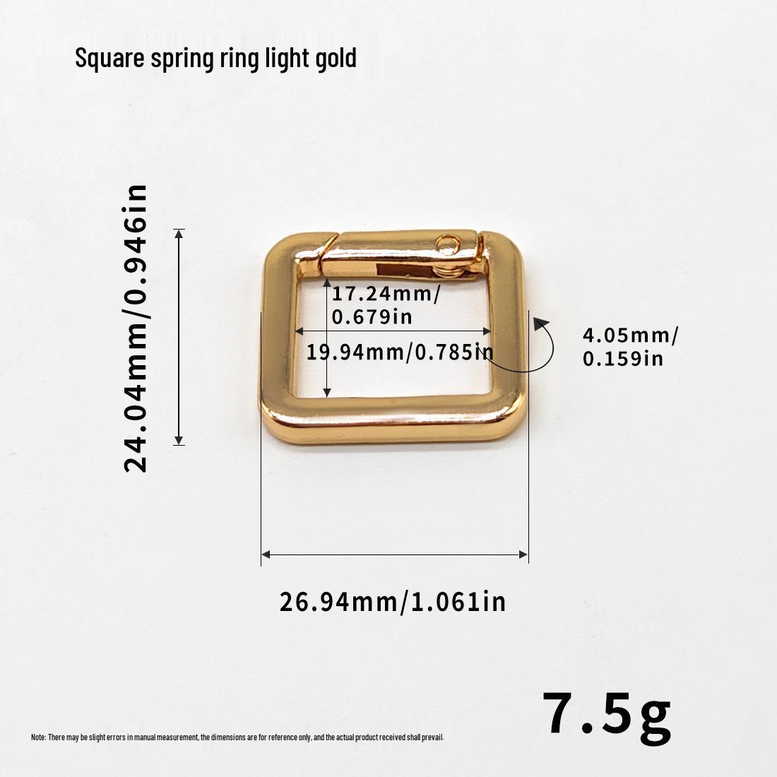 

Квадратная пружинная пряжка для сумок: 20мм Алюминиевый Соединитель Ремешка