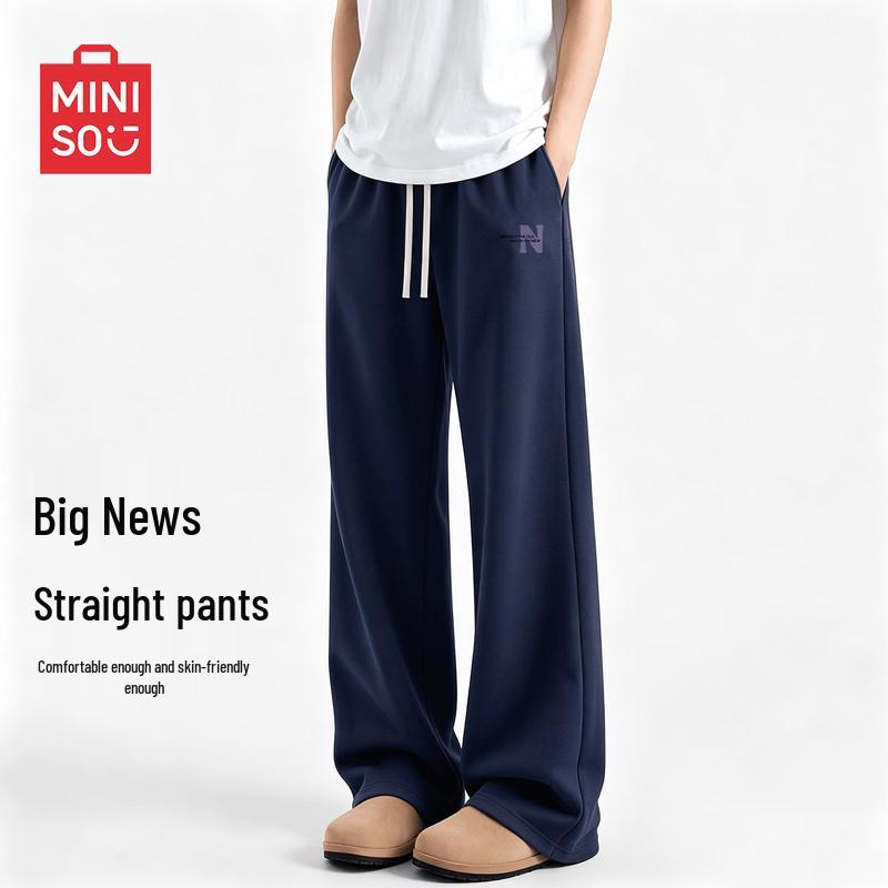 MINISO Men's American Trendy Loose Fit Casual Sweatpants