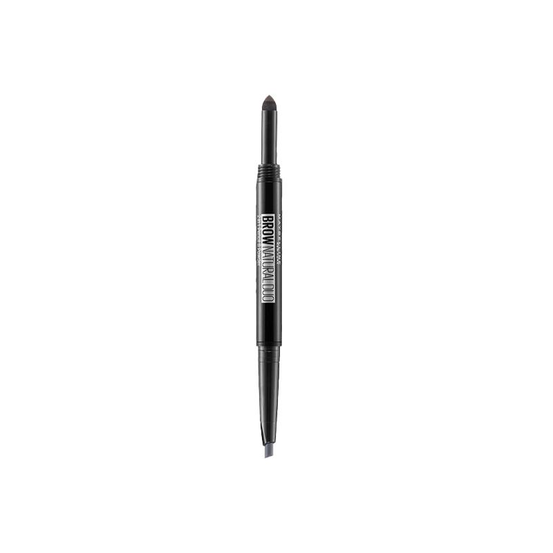 Набор Maybelline + коричневый Два натуральных карандаша для бровей - дымчато-серый 0,5 г пудра для бровей 0,15 г карандаш для бровей коричневый