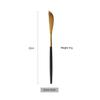 1 Pcs Matte Black Gold Dinnerware Stainless Steel Cutlery Home Dessert Fork Spoon Knife Dinner Silverware Flatware