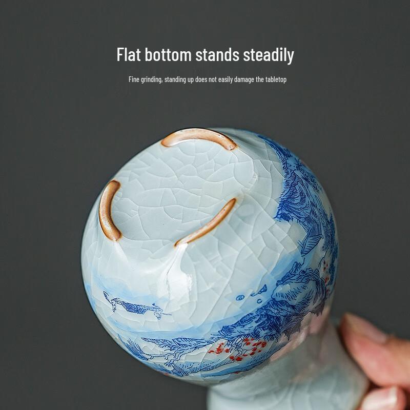 Qixuanyuan New Chinese Ru Kiln Tea Ceremony Six Gentlemen Set