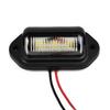 LED License Plate Lights Light 12V Replacement 2 Wire Set Trailer 6-LED Truck 6000k Accessories Useful Boat Waterproof