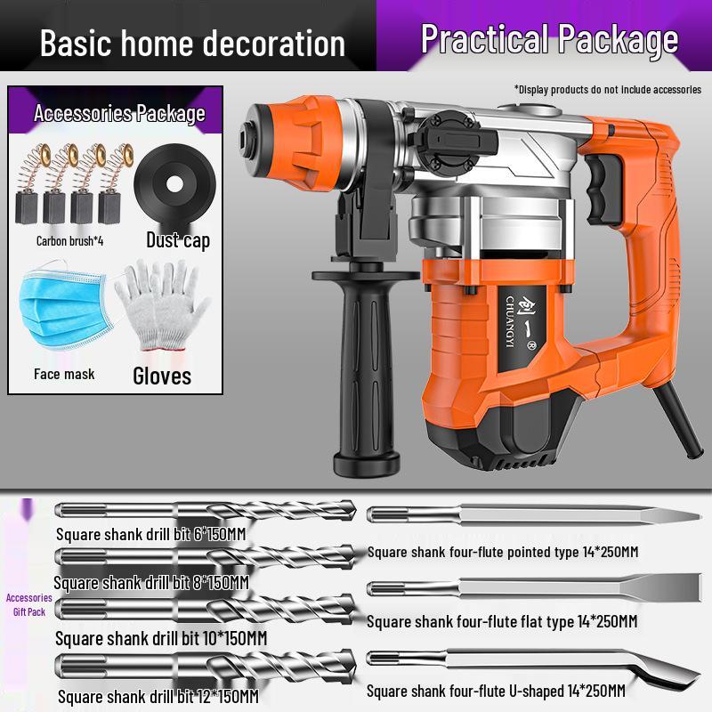 Chuangyi High-Power Multifunctional Electric Hammer and Impact Drill for Wood and Concrete Drilling