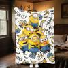 The Minions Sunflower Adventure Blanket Is Suitable for Beds, Sofas, and Various Other Occasions, Making It A Perfect Gift.