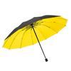 Umbrella large folding umbrella weather and rain parasol women's enlarged thickened reinforced vinyl sun umbrella hot-selling umbrella