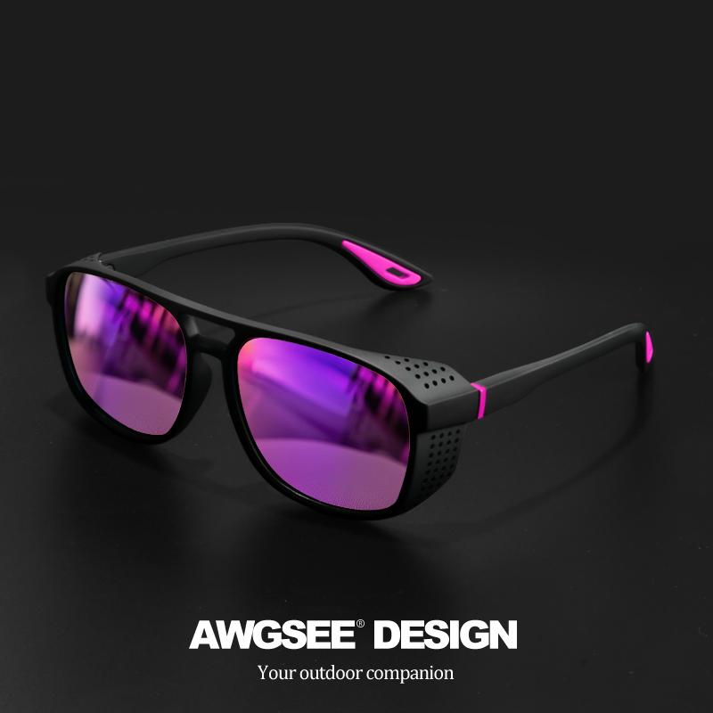 Professionelle Sportsonnenbrille - Polarisiert Winddicht UV400 für Radfahren Laufen Outdoor-Enthusiasten UV400