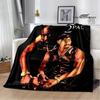 2PAC Hip -hop Singer Fashion Printed Blanket Warm Bed Blanket Soft and Comfortable Blanket Home Travel Blanket Birthday Gift