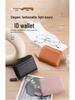 Women's Genuine Leather Zipper Card Holder - Anti-Demagnetization Multi-Slot Accordion Style