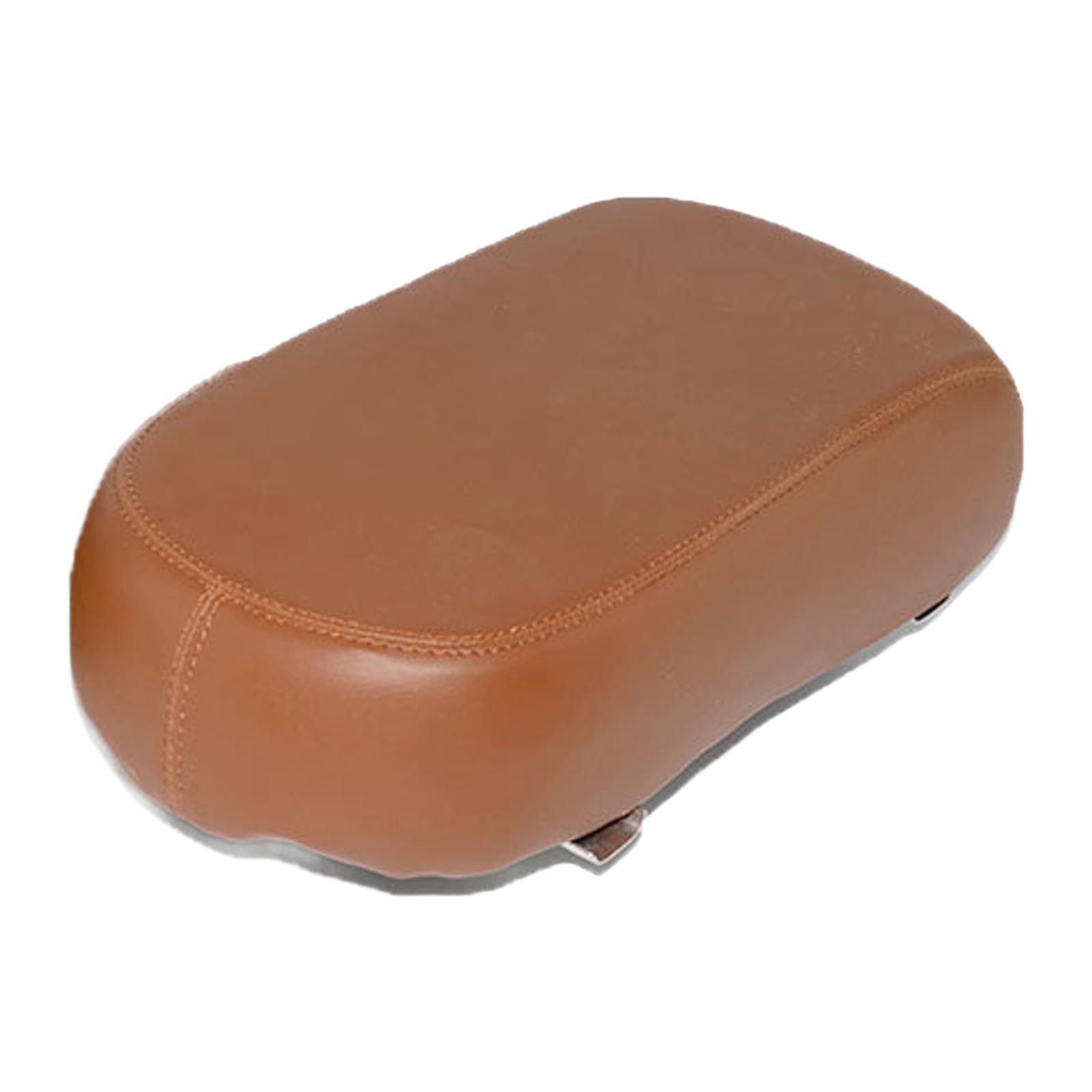 Thick Sponge Bicycle Saddle Waterproof PU Rear Seat Rack Cushion Comfort for Mountain Road Electric Bikes