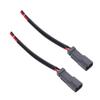 1 Pair 2 Pin DT Connectors Rubber Copper Waterproofing DT Electrical Wire Connector Wiring Harness for Car Trucks Boats