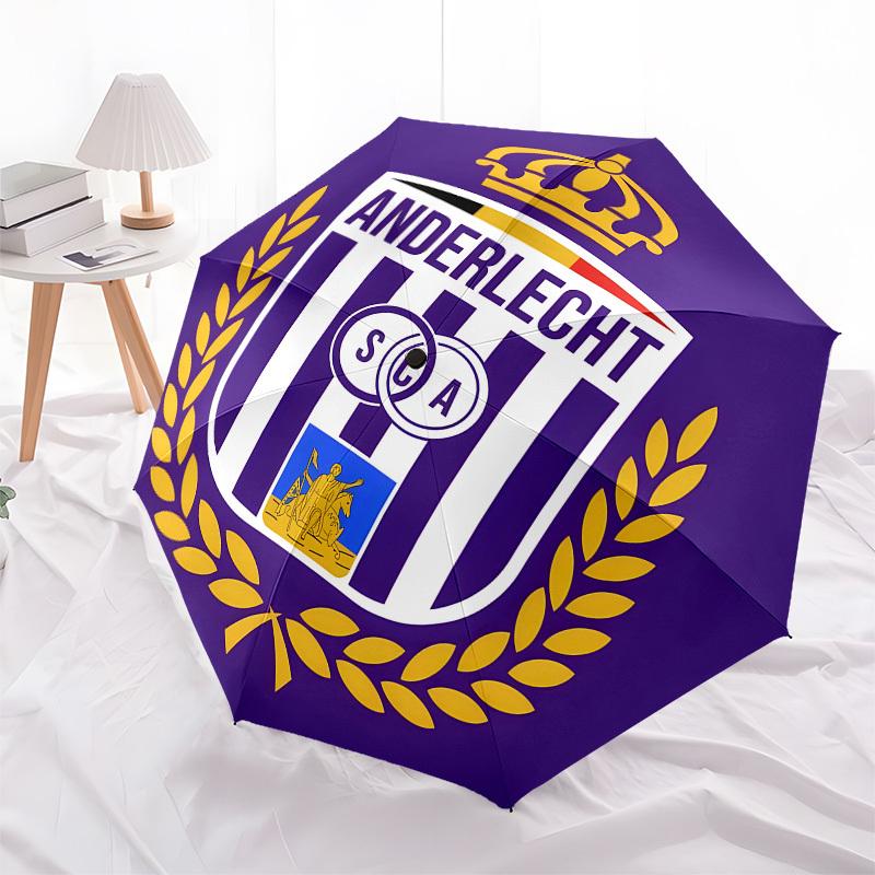 Anderlecht, Badge Automatic Opening and Closing, 8 rib Structure Portable Umbrella, Suitable for Men and Women in All Seasons  Perfect Gift