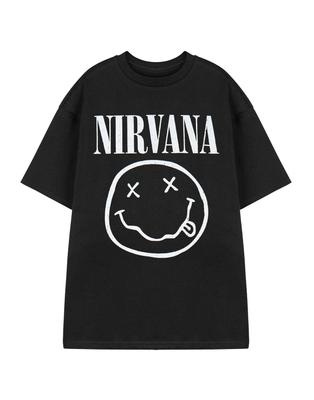 Nirvana Čierne logo Krátkorukávové tričko Pánske