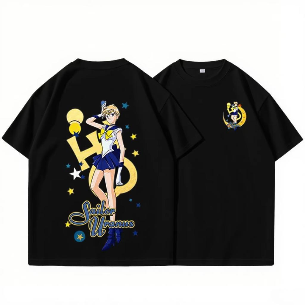 Sailor Moon Tshirts for Unisex and Women Summer Fashion Anime Print Shortsleeved Tshirts Womens Street Clothing Cotton