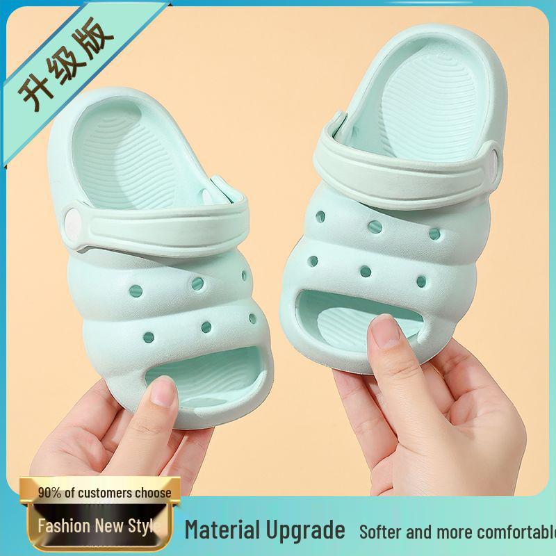 Kids' Soft Summer Indoor Slippers - Lightweight Crocs for Toddlers and Children